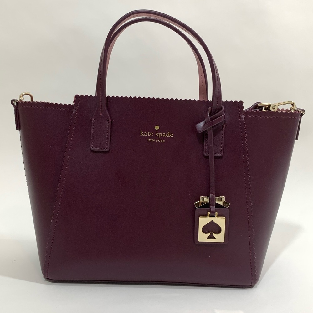 Kate Spade Brand New Burgundy Gold Purse CrossBody